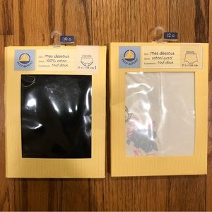 Lot of 2 NWT NEW Petit Bateau Culottes 10a Girls Panty and shorty pj shorts 12a